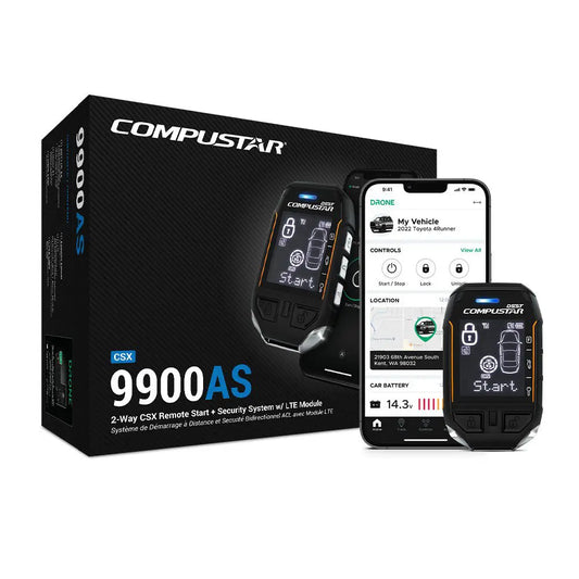 Compustar CSX9900-AS All-in-One 2-Way Remote Start + Security Bundle