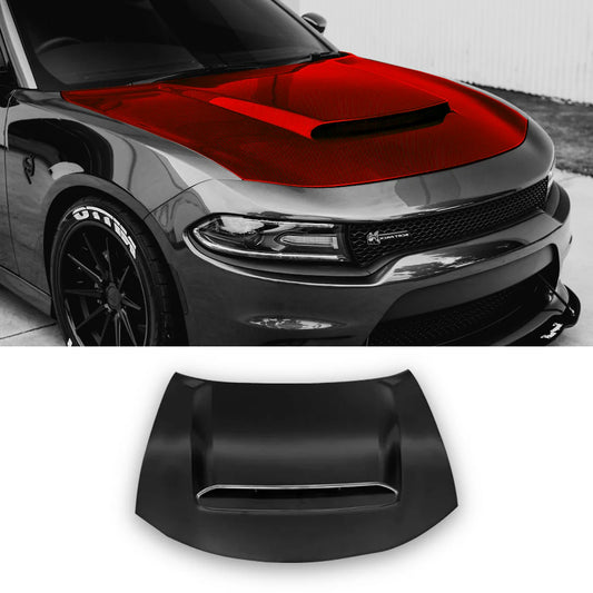 ALUMINUM car hood functional vented bezel For 2015-2022 Dodge Charger Demon Style