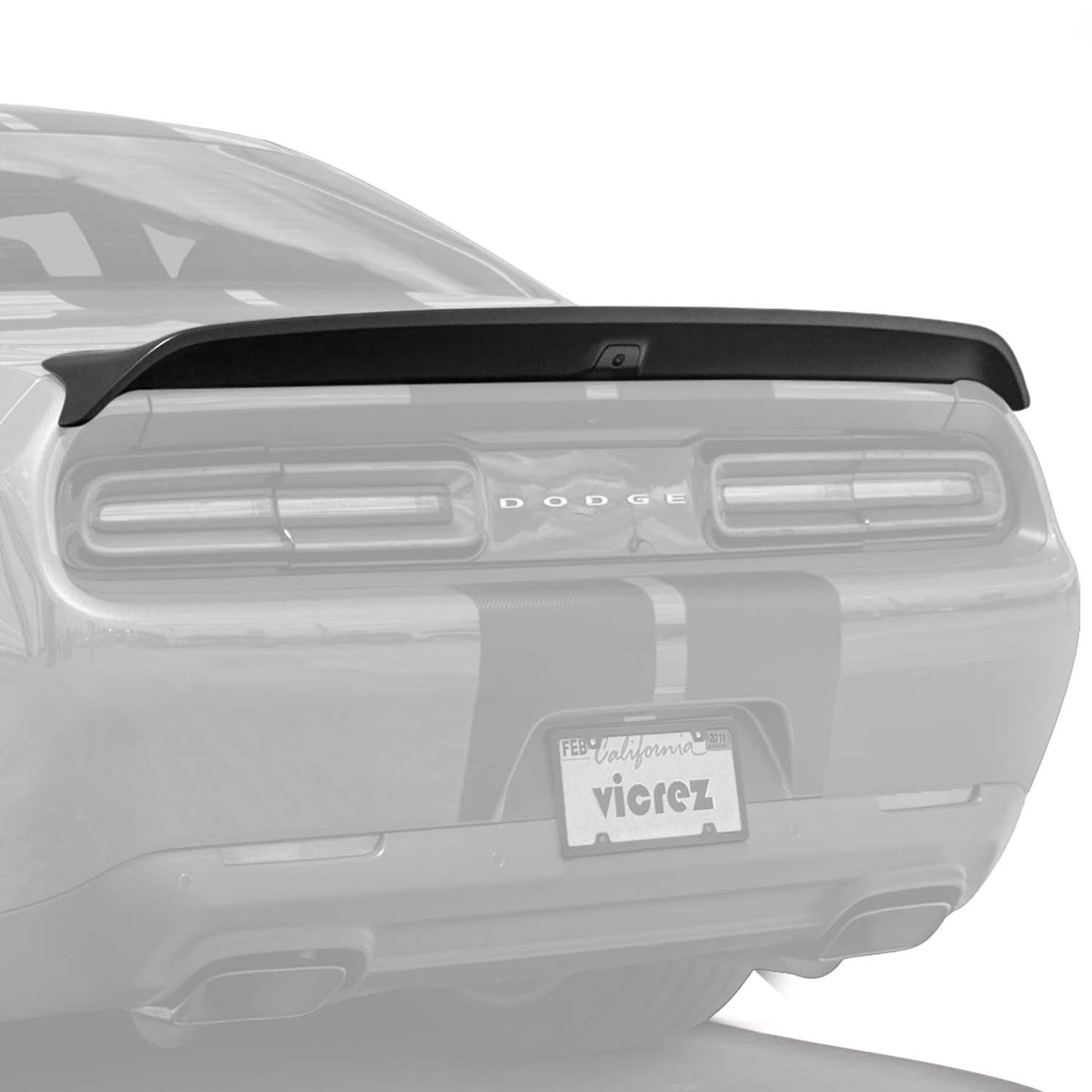 Audiozone Rear Spoiler Redeye Hellcat Style W/ Camera Hole az102182 | Dodge Challenger 2008-2023